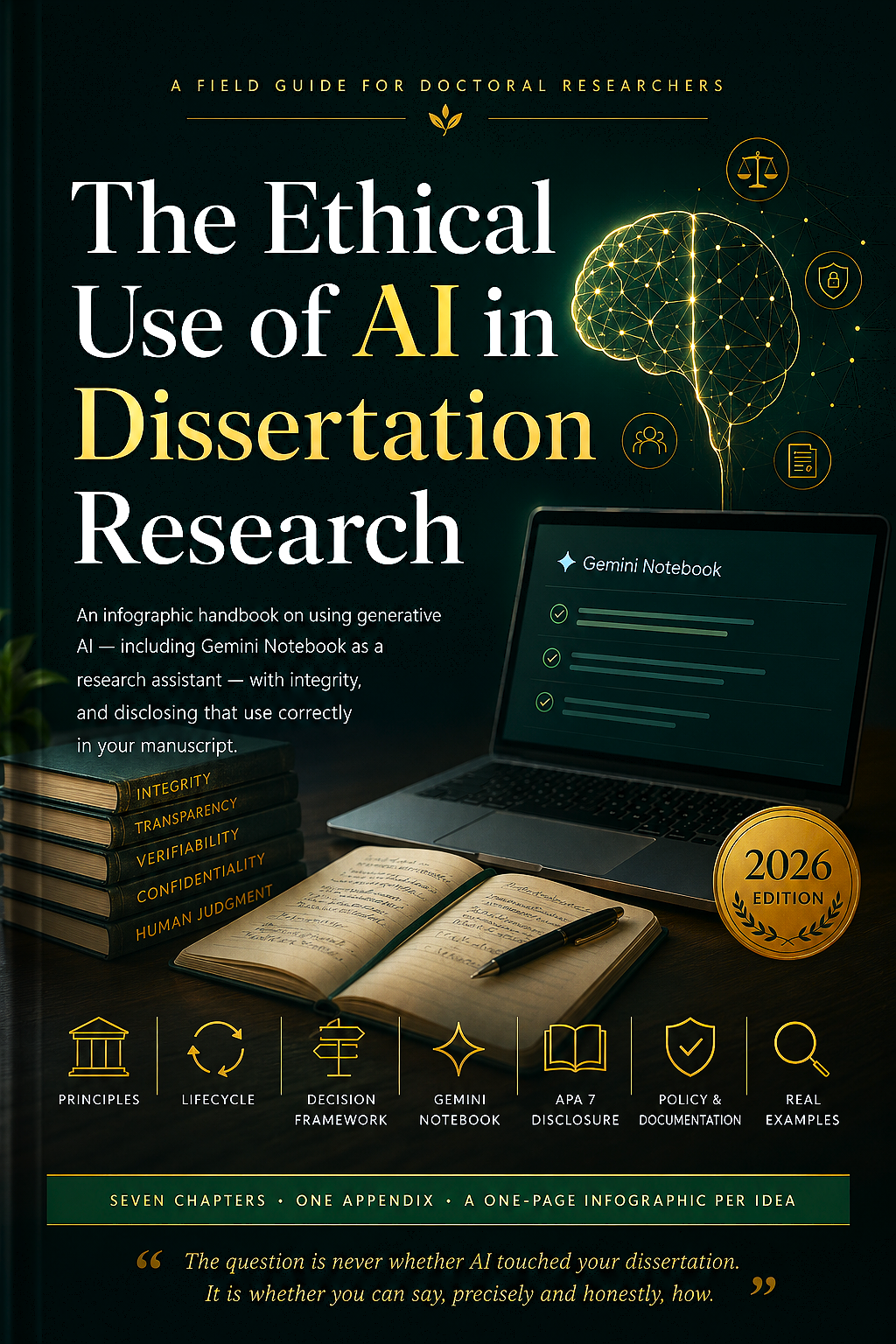 The Ethical Use of AI in Dissertation Research — book cover